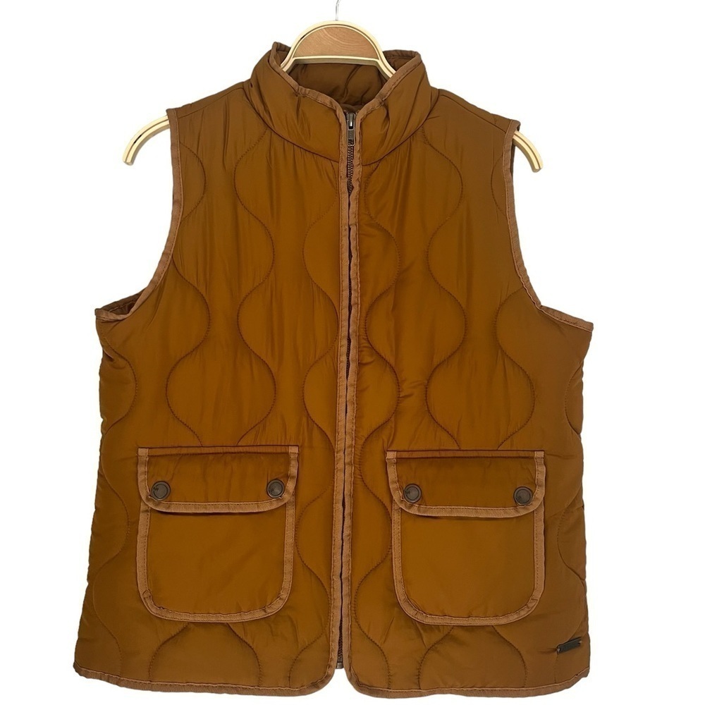 Natural Reflections Women’s Size M Quilted Puffer Vest Neutral Gorpcore